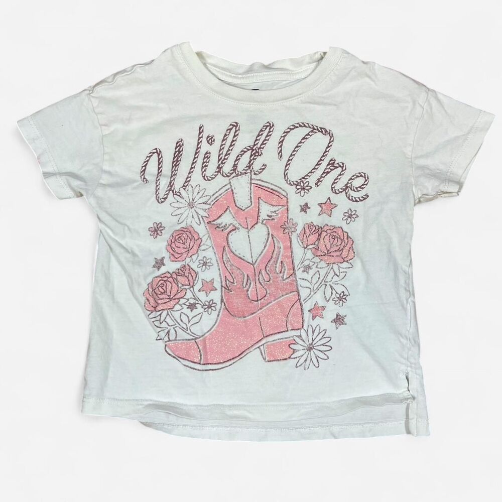 Cotton-on-kids Women's White and Cream T-shirt
